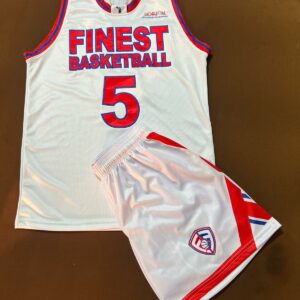 Flint’s Finest Official Home Uniform Set – White/Red/Blue
