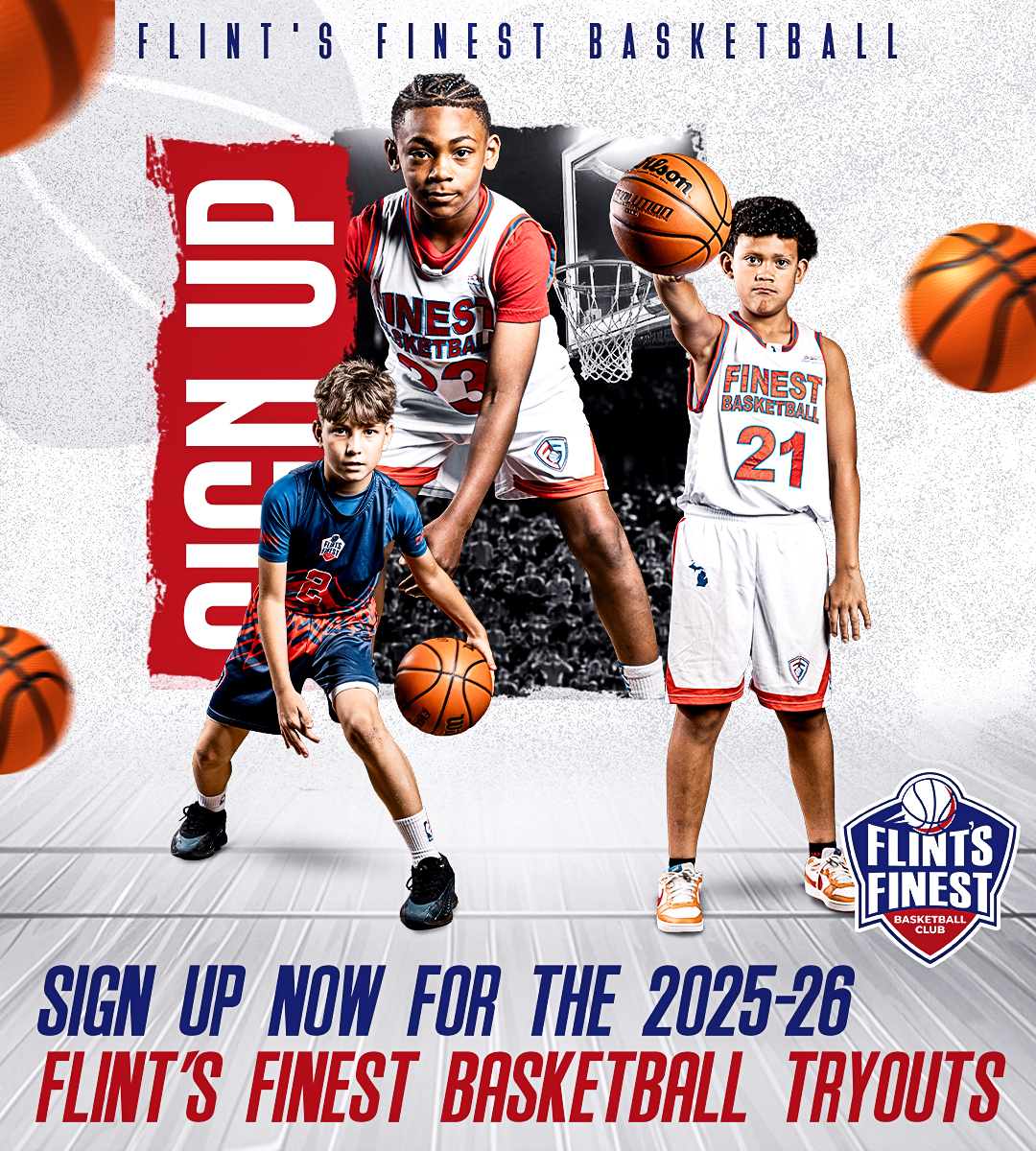 Flint Youth Basketball Tryouts – Grades 3–8 (Nov 3–4 · Flint, MI)